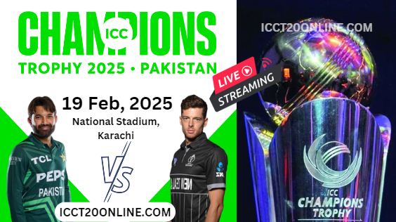 [1st-ODI] Pakistan Vs New Zealand Cricket Live Stream 2025